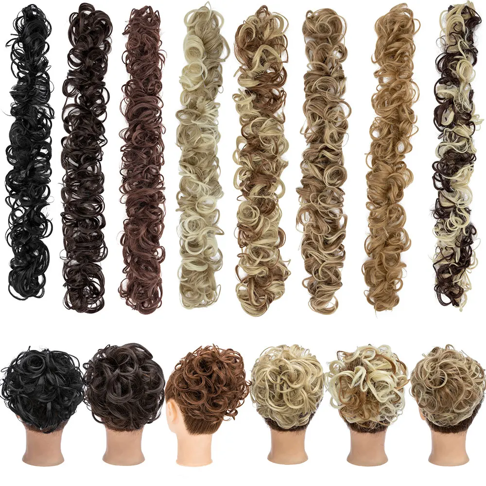 BENEHAIR синтетический женский шиньон беспорядочный пучок для волос резинка повязка