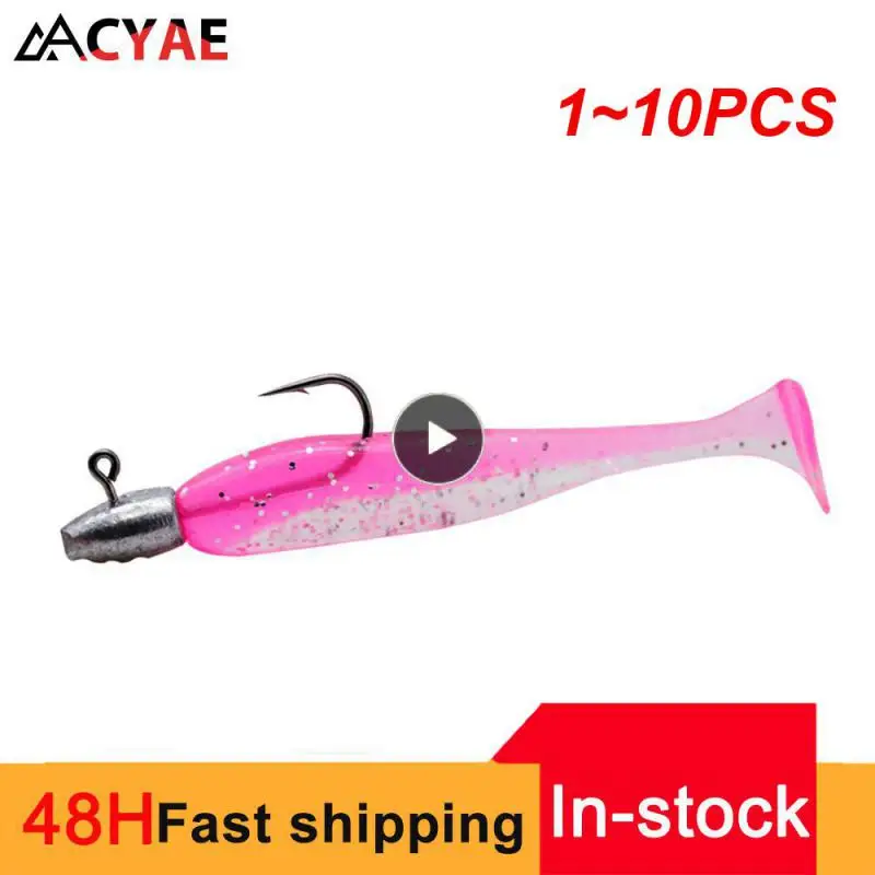 

1~10PCS Goturelot Silicone Soft Bait 12cm 9.5g Jig Wobblers Artificial PVA Swimbait for Bass Pike Fishing Tackle Pesca 2023 New