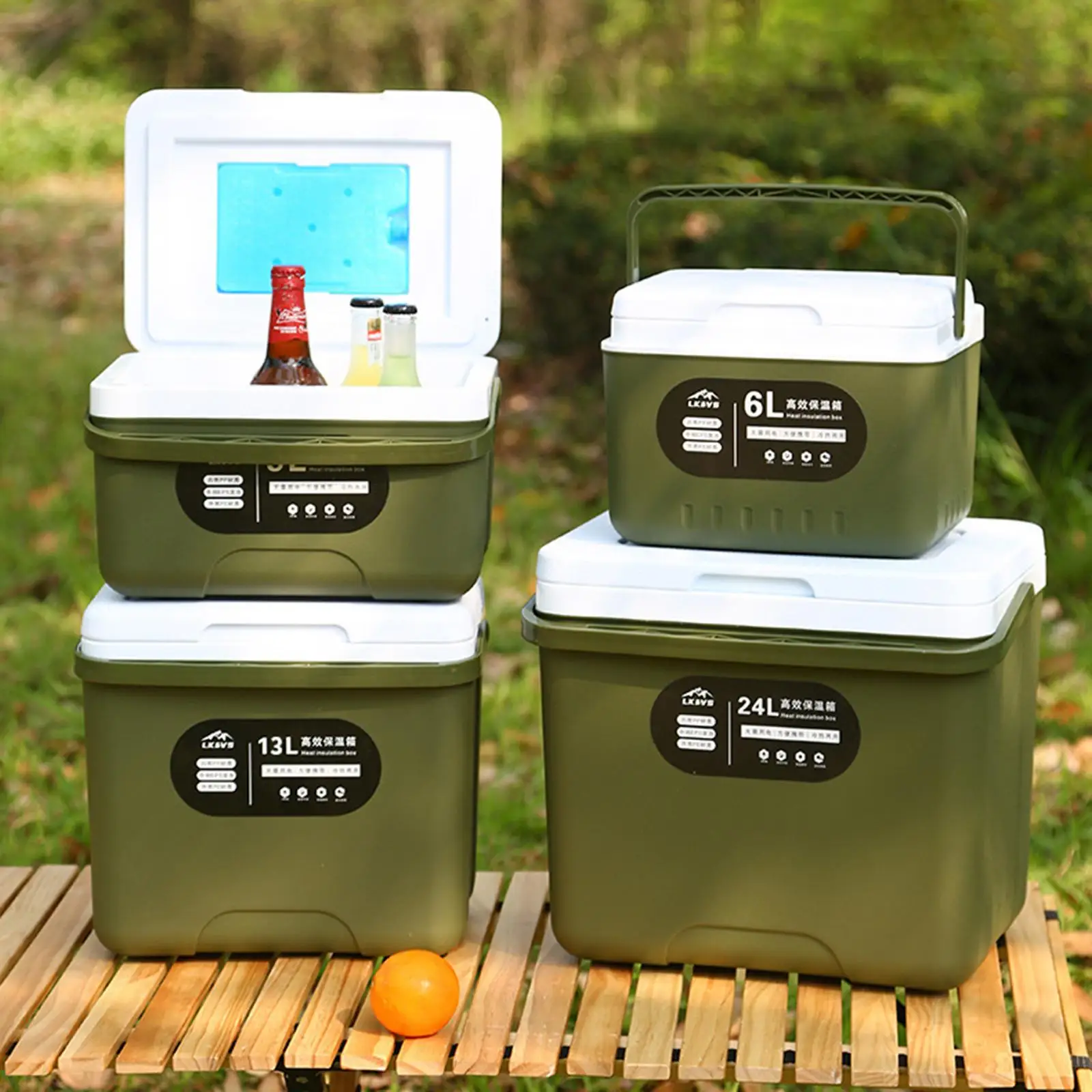 

Portable Cooler Bag Refrigerator Insulated Thermal Box for Car Camping BBQ