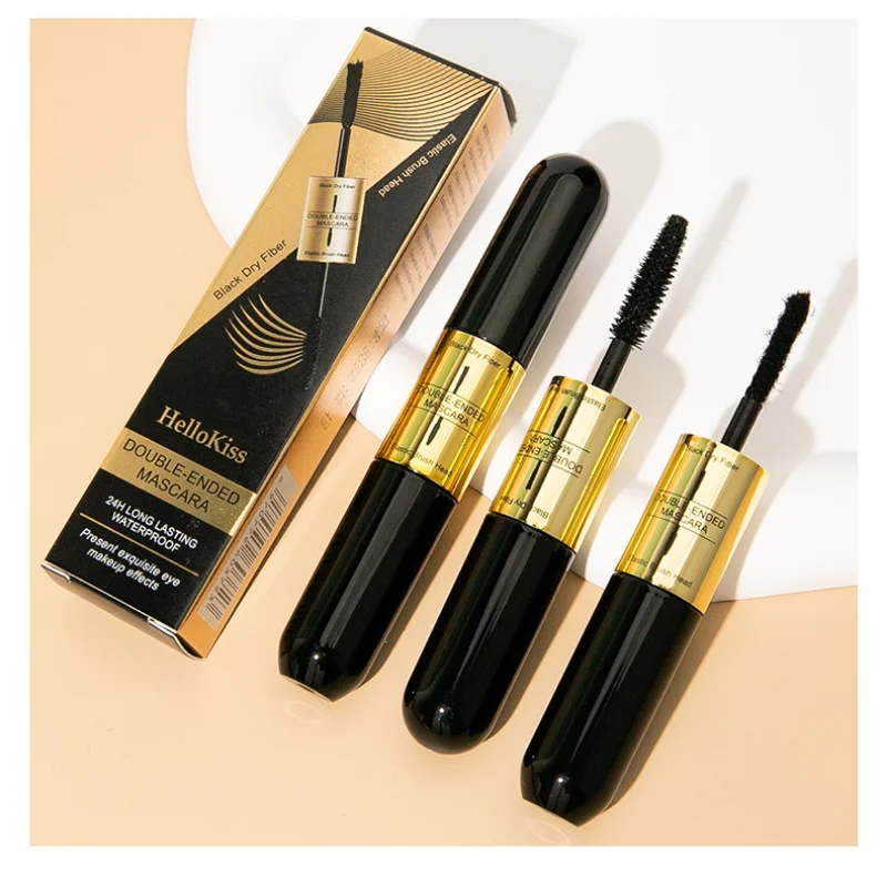 

Double Headed Mascara Waterproof Long-Lasting Extra Volume Lengthening Lash Eyelash Black Mascara Makeup Cosmetic