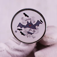 the spectre of life bats enamel pin wrap clothes lapel brooch fine badge fashion jewelry friend gift