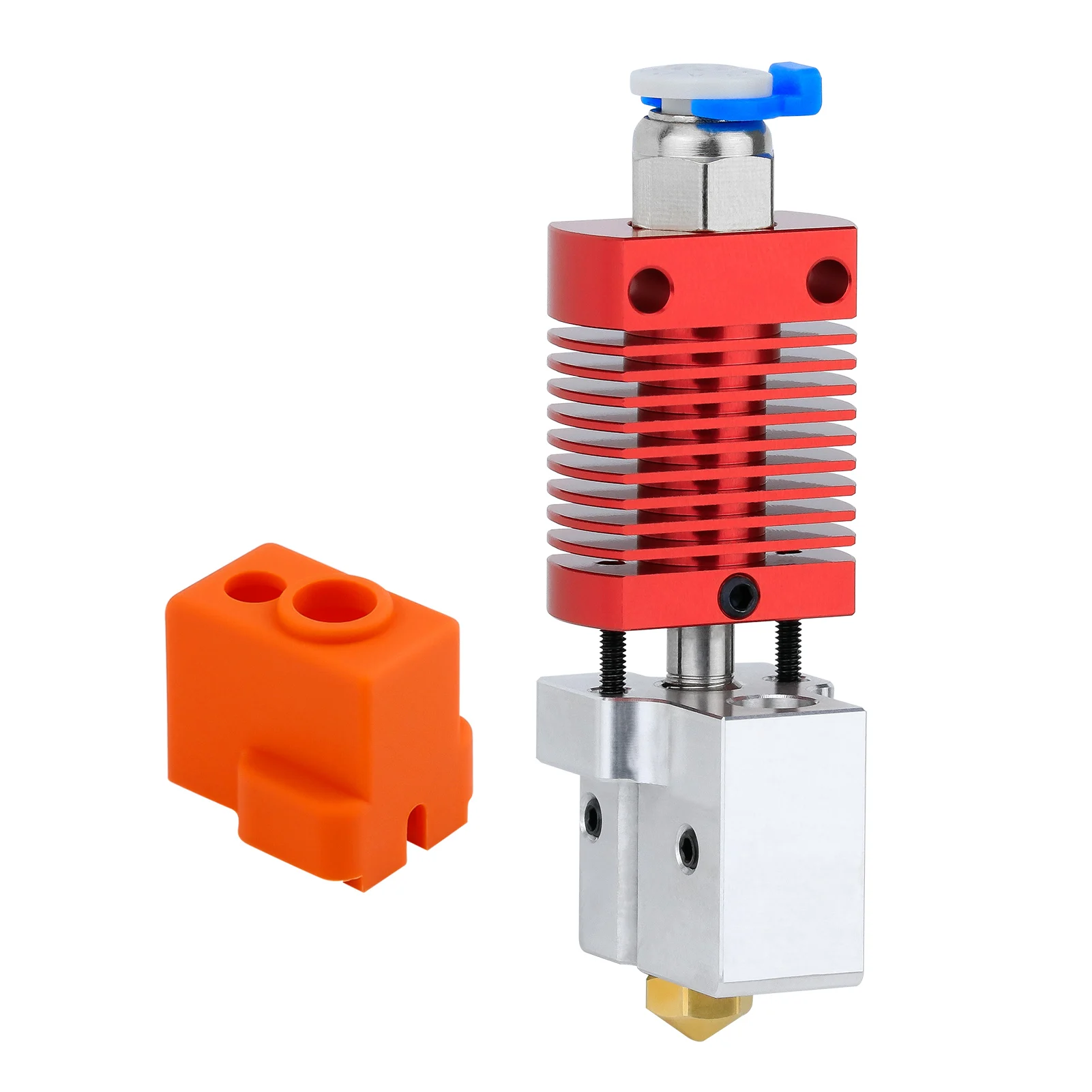 Newest Ender3 High Temperature Hotend Kit Reach To 550℃ Copper Plated Volcano Nozzle Heating Block Bi-Metal Throat CR10 Extruder Newest Ender3 High Temperature Hotend Kit Reach To 550℃ Copper Plated Volcano Nozzle Heating Block Bi-Metal Throat CR10 Extruder