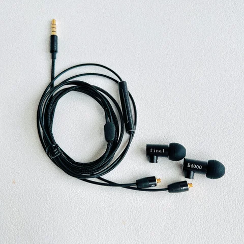 Наушники «сделай сам», индивидуальные наушники E4000, Hi-Fi, затычки для наушников 3,5 мм для MMCX, теплый и прочный кабель средней частоты