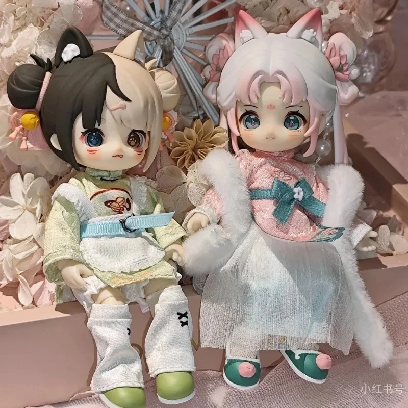 Кукла Nagi Beast Bjd слепая коробка четвертое поколение Xiaoyao Tour мобильные суставы 15 см