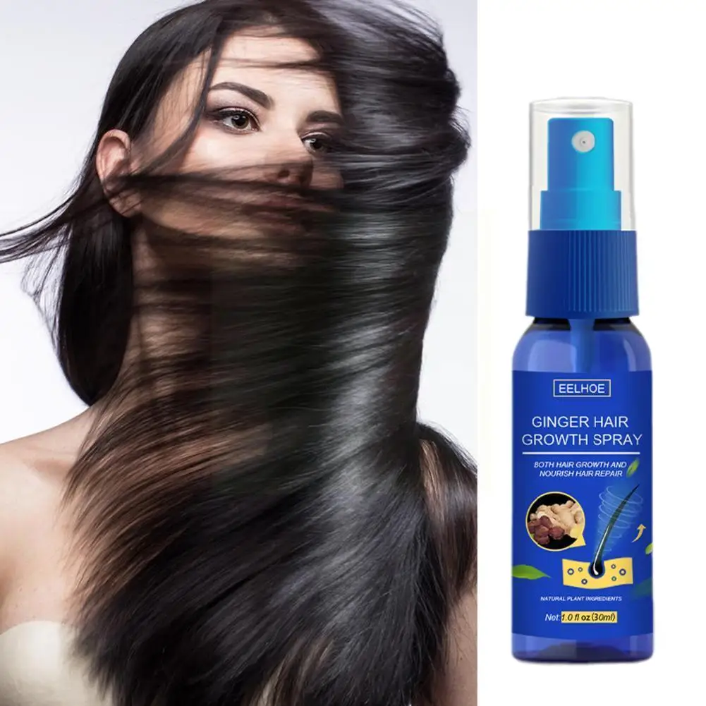 

Имбирный спрей для роста волос 20 мл, эффективное устройство для защиты от поврежденных волос, средство для ухода за волосами, сыворотка прот...