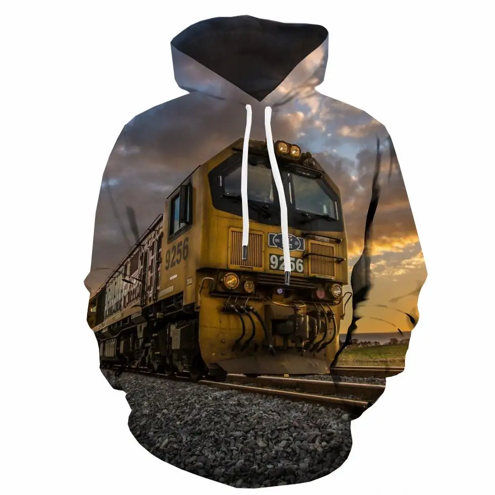 

Somepet Brand Landscape Hoodie Men Train 3d Printed Sunset Sweatshirt Printed Travel Hooded Casual Hoodie Print Unisex Funny