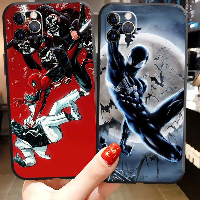 

Marvel Comic Avenger Phone Cases For iPhone 11 12 Pro MAX 6S 7 8 Plus XS MAX 12 13 Mini X XR SE 2020 Soft TPU Funda Back Cover