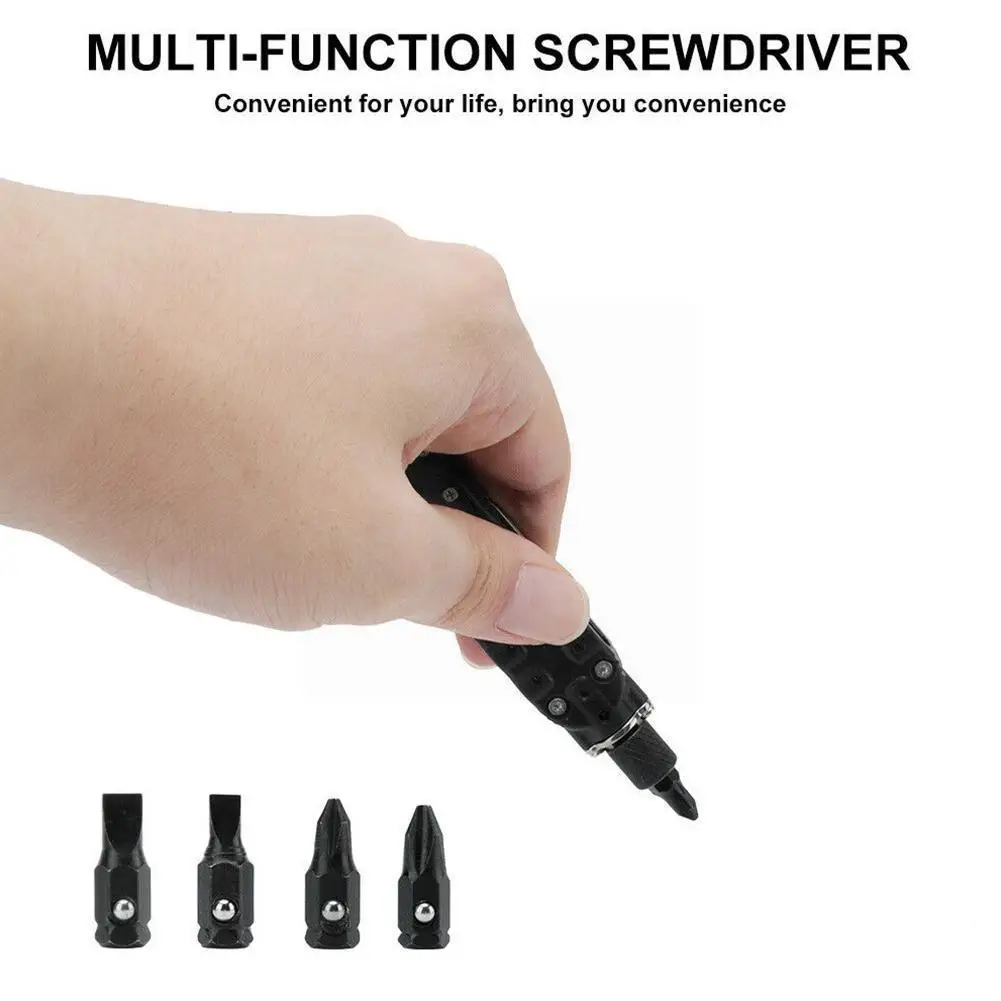 

Mini Multifunctional Screwdriver Outdoor Edc Keychain Screwdrivers Portable Steel Repair Shape Tool J7d0