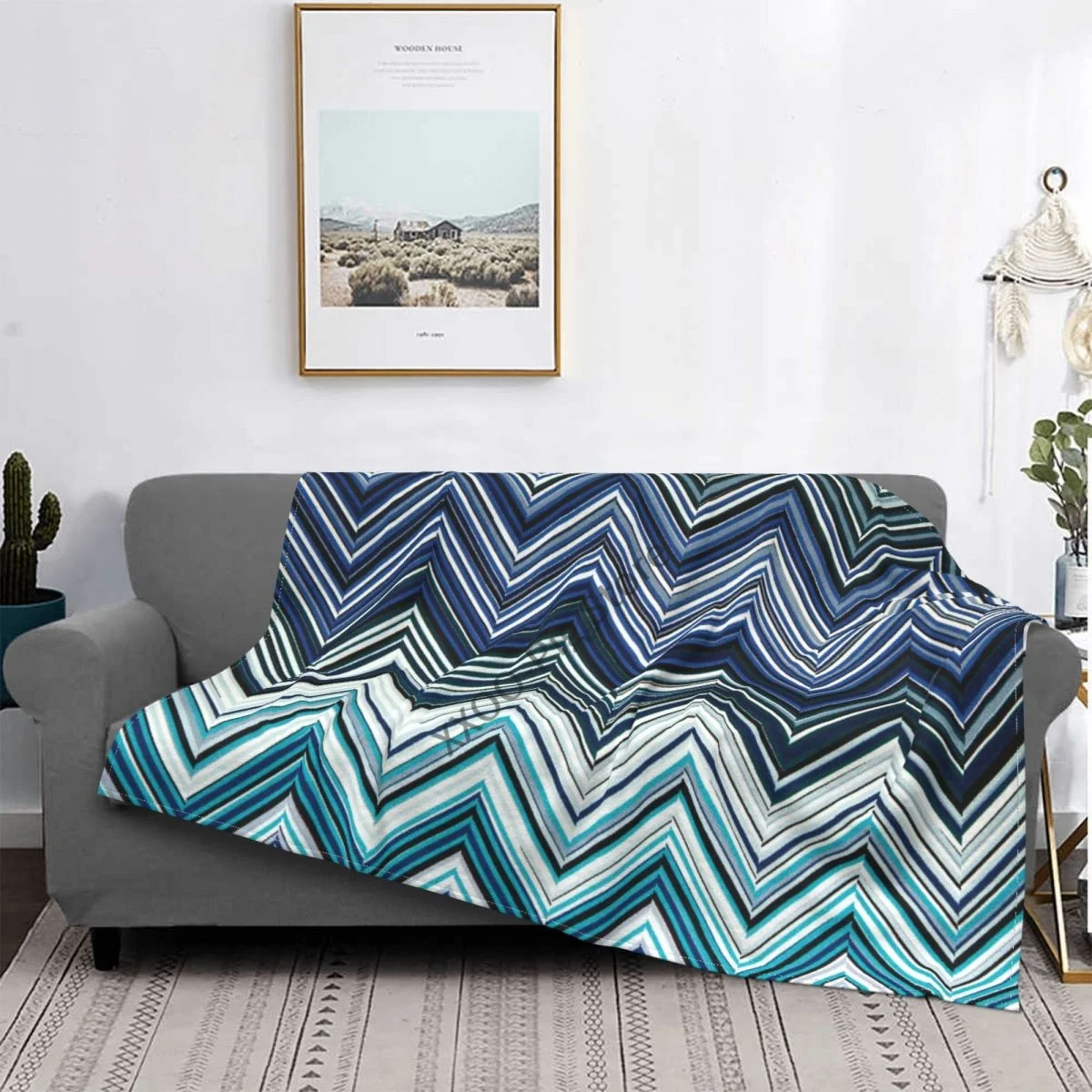 

Missoni Home Zigzag Throw Blanket Fleece Throw Blanket Bed Blanket Sofa blanket flannel Warm bedding On Home travel Adult child