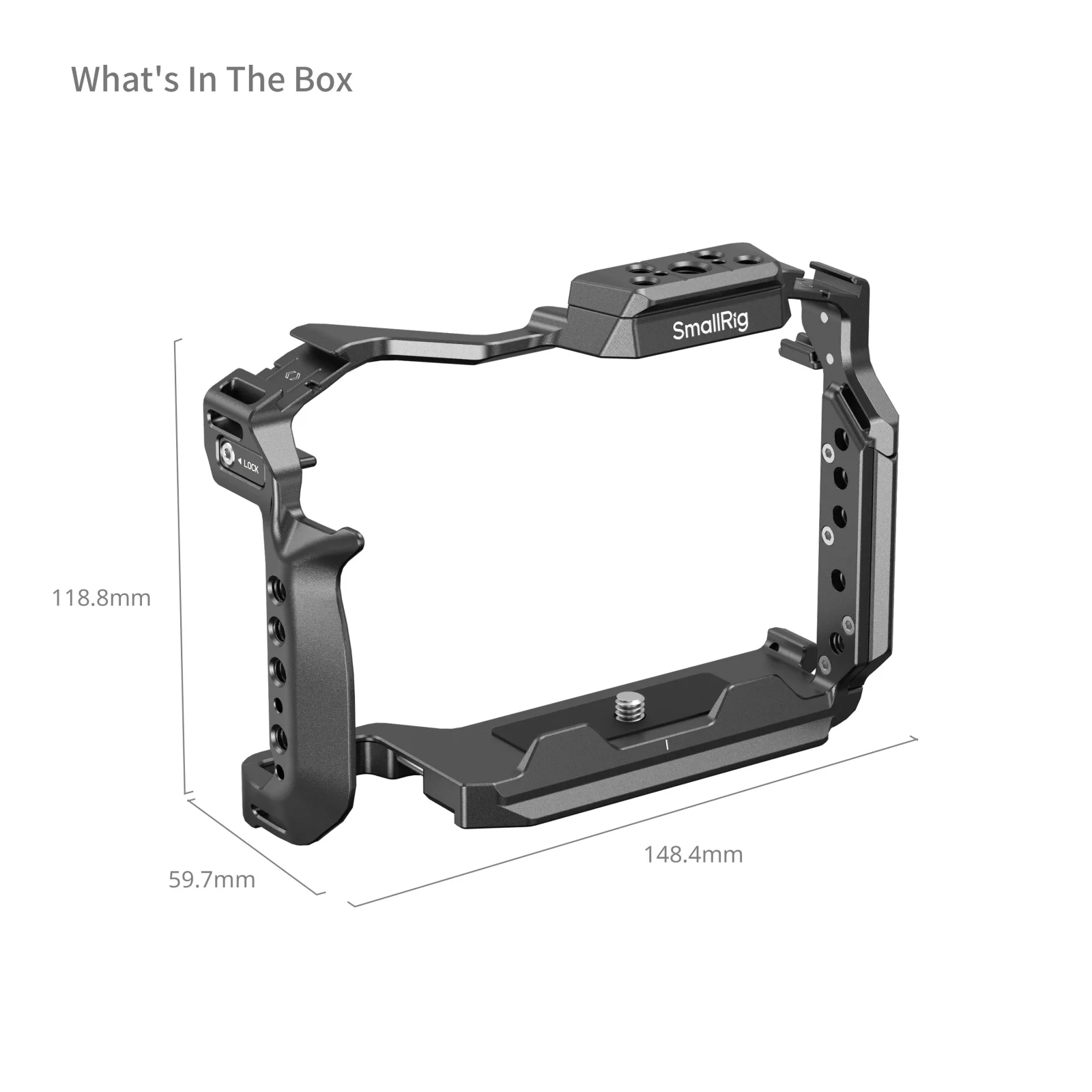 Клетка SmallRig для Panasonic LUMIX S1R II / S5 IIX G9 с быстросъемными направляющими НАТО нижняя