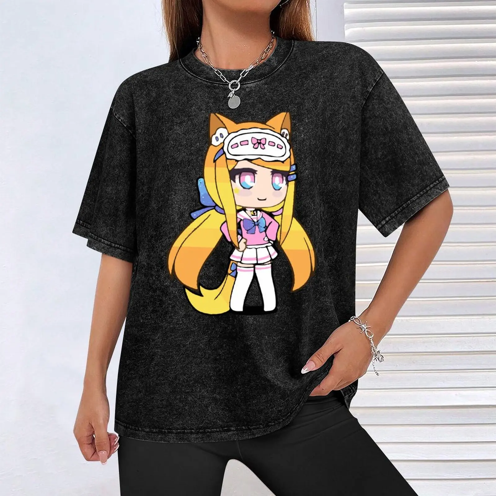 Футболка Gacha Life Senpaibuns блузка мужская футболка летняя рубашка винтажная