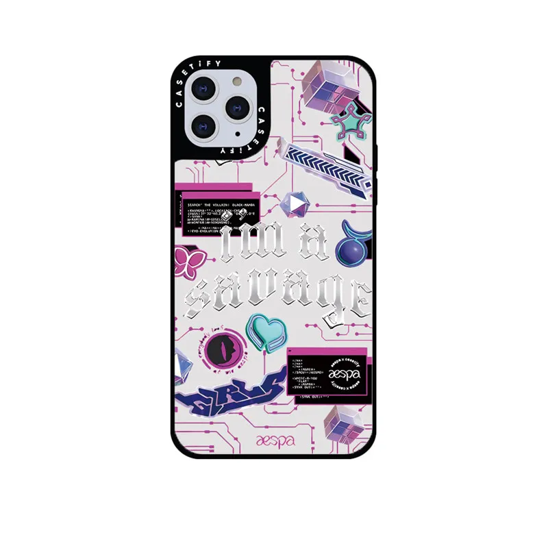 

Зеркальный чехол CASETIFY Im A Sauage для IPhone 11 12 13 14ProMax 11 12 13 14Pro XsMax XR 6S 7 8 SE 7P 8P 14Plus, задняя крышка E0530
