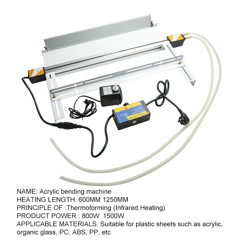 Гибочный станок Abm700/1300 Машина для пластиковых пластин из плексигласа 650 мм/1250 мм