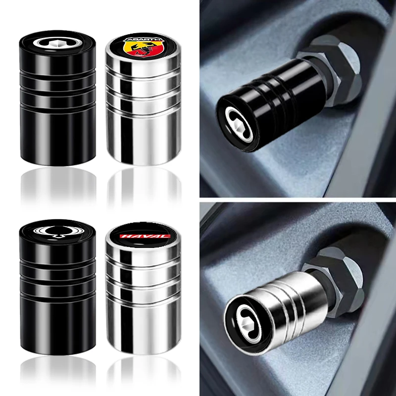 

4pcs New Metal Round Car Wheel Tire Parts Valve Stem Plugs Cover for Infiniti FX Q30 Q50 QX30 ESQ Q60 G35 G37 Car Accessories