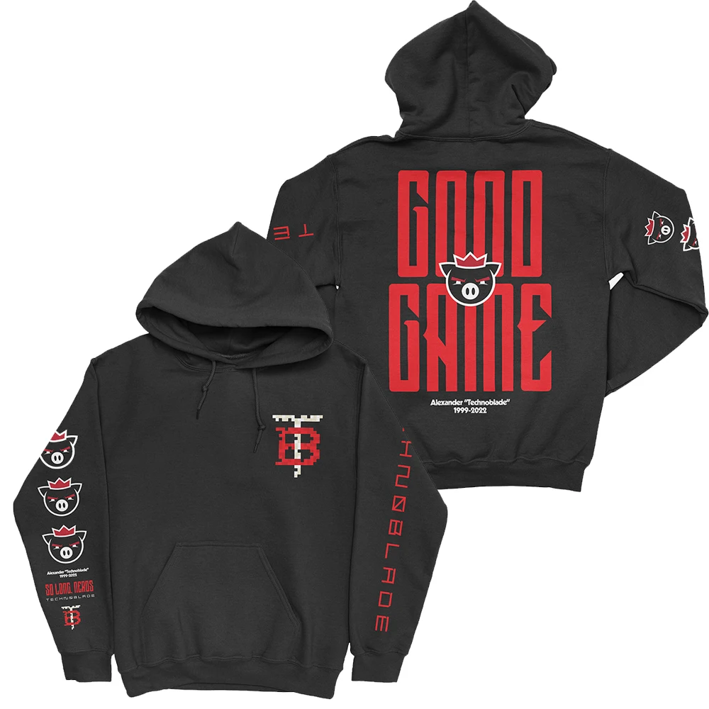 

Rip Technoblade-Sudadera con capucha para hombre y mujer, ropa de calle, gruesa