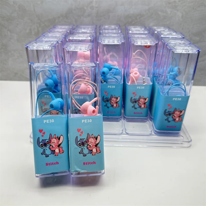 Проводные наушники-вкладыши с героями мультфильмов Disney Stitch аниме Lilo &amp