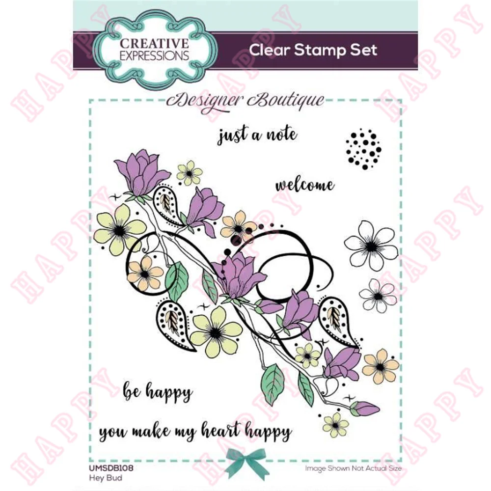 

2022 New Summer Hey Bud Cutting Dies Clear Silicone Stamps Seal Diy Scrapbooking Greeting Card Paper Decoration Embossing Molds