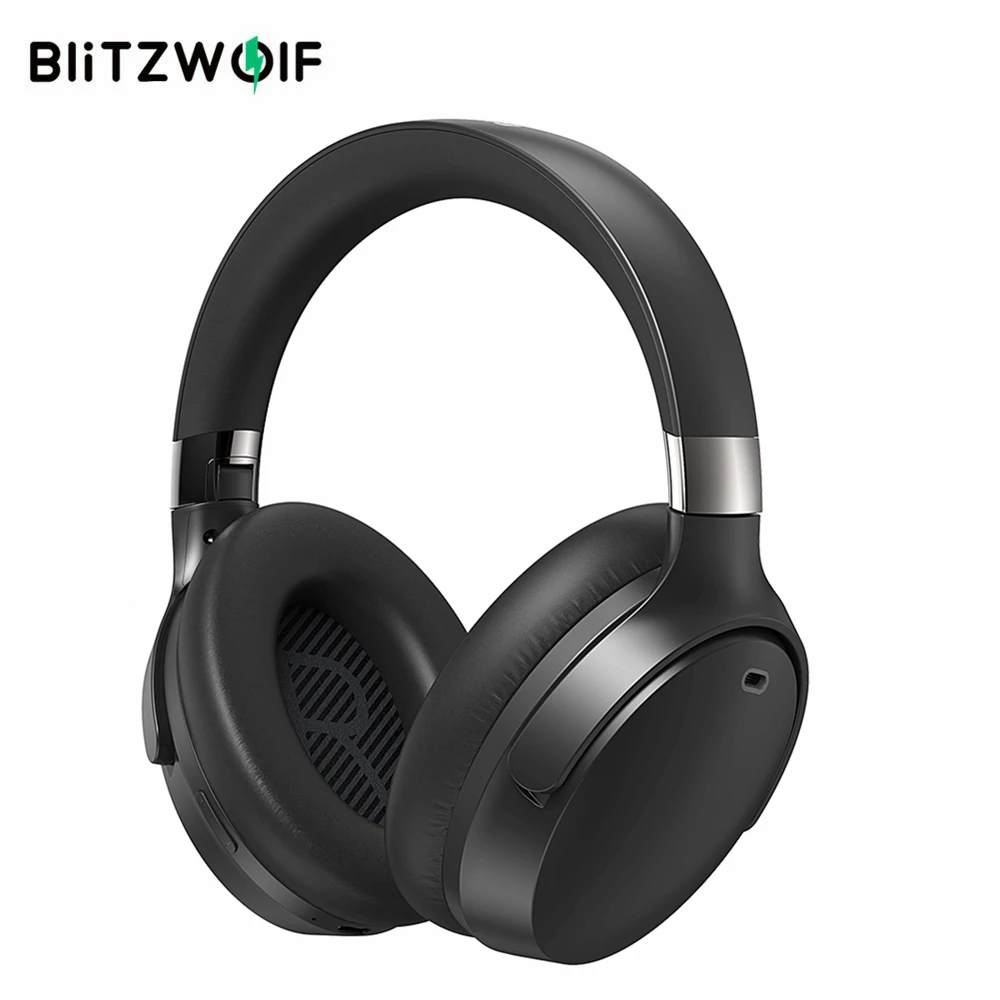 BlitzWolf BW-HP5 bluetooth Headphone ANC Headset Dual Active Noise Canceling Dual Driver AAC Stereo Wireless Earphone Headphone