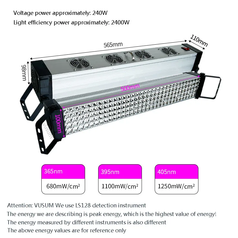 

UV лампа для отверждения MERHOLE 1600 Вт 700 Вт