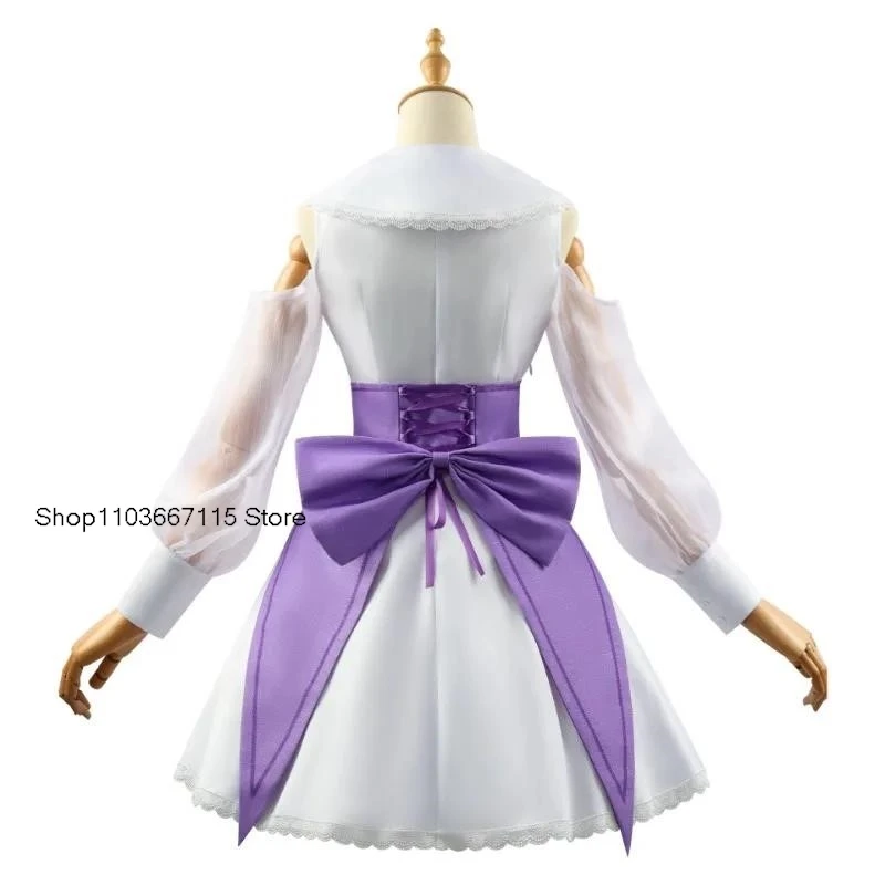 Костюмы для косплея аниме Re Zero Kara Hajimeru Isekai Seikatsu Emilia парик женское платье головной