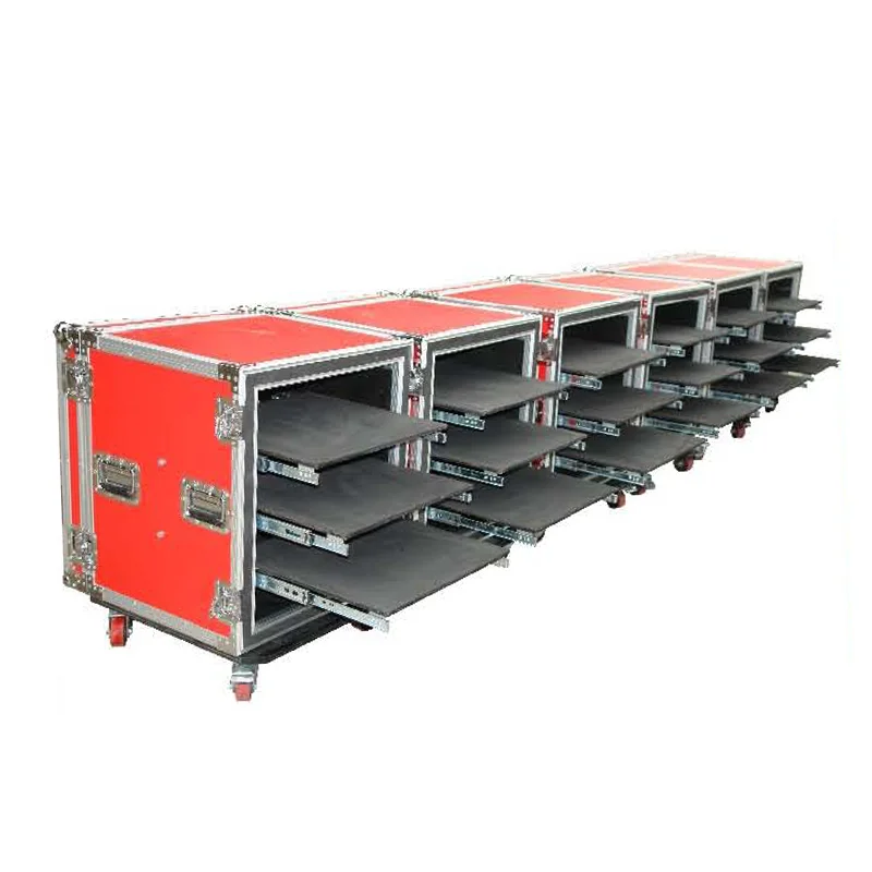 Стойка для усилителя звука с креплением на полете 12u раздвижным столом