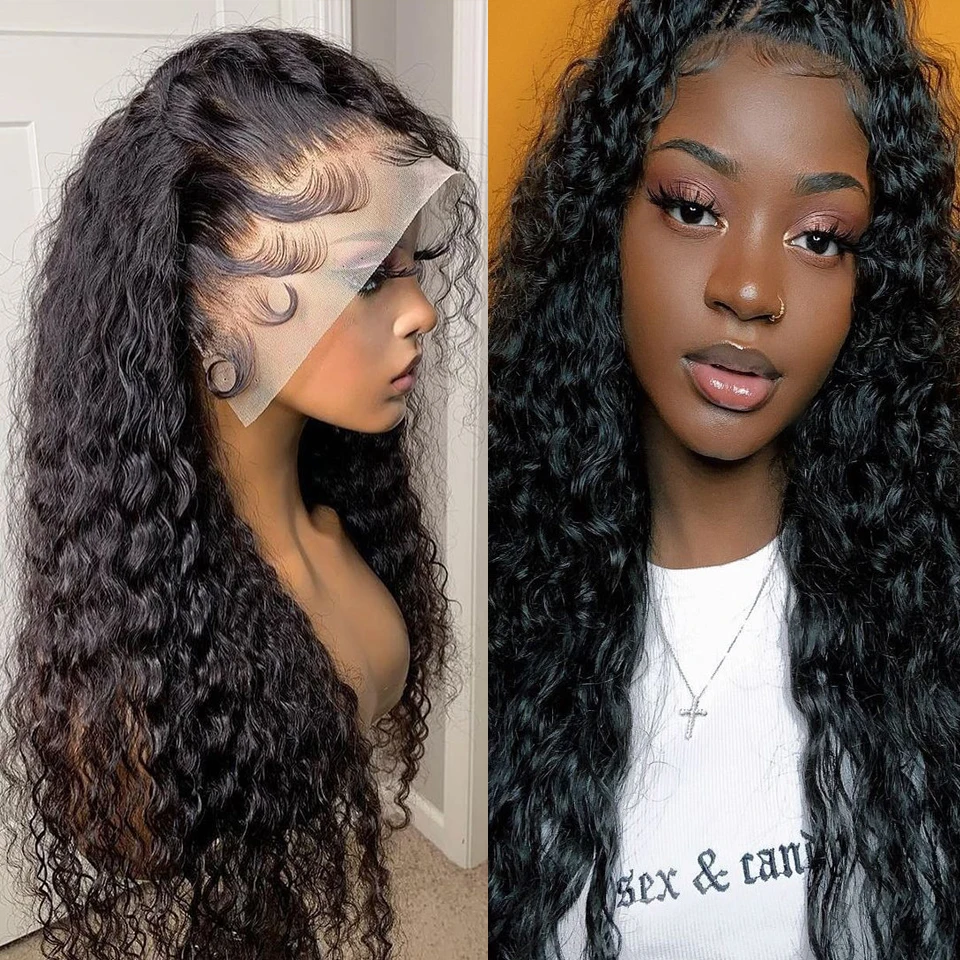 

13x4 Hd Wet And Wavy Loose Deep Wave Frontal Hair Wigs For Black Women 30 Inch Water Wave Lace Front Wig 13x6 Lace Frontal Wig