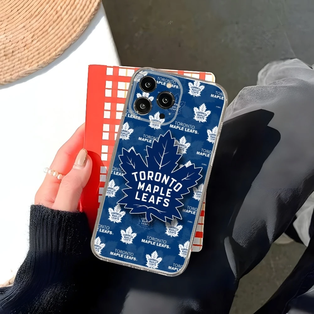 Чехол для телефона Maple Leafs Ice Hockey iphone 16 15 14 13 12 Pro Mini 11 Max Xr X Xs 8 Plus прозрачный