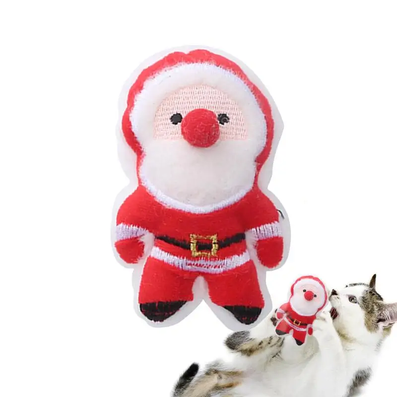 

Kitten Toys For Indoor Cats Kitten Birthday Toys Catnip Toy Natural Catnip Raw PP Cotton Filling Maintain The Christmas Spirit
