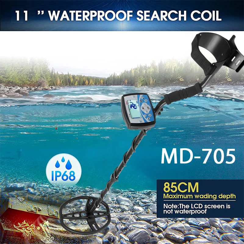 

Underground Depth 2.5m Search Finder High-end Metal Detector MT705 Gold Detector Treasure Hunter Detecting Pinpointer