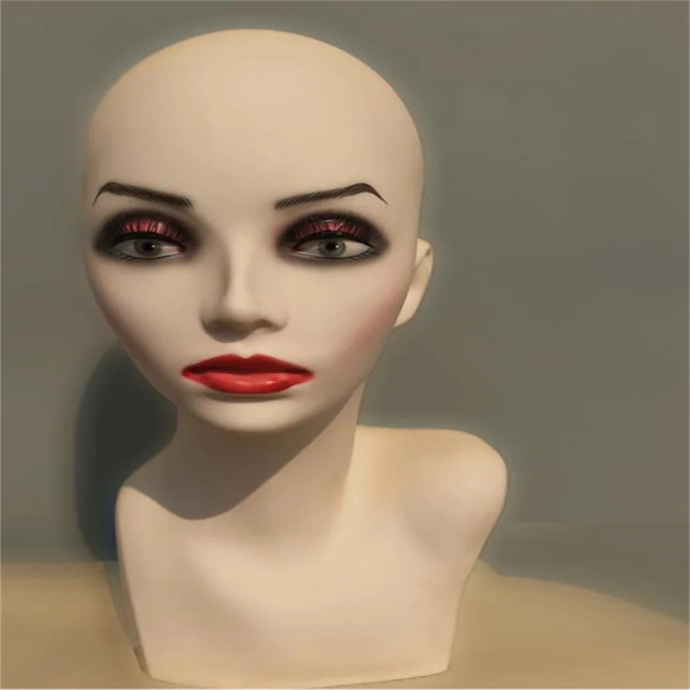 2023 Wig Female Head Art Mannnequin Display Model Male Training Head Human Hair Hat Display Hairdressing Dummy Modle C358