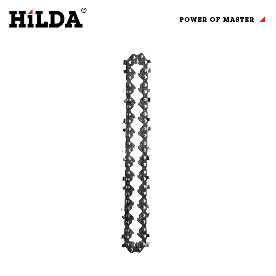

HILDA Electric Saw Steel Chainsaw Chain 4 Inch Electric Pruning Saw Replacement Chain Wood Cutting Power Tools Accessory