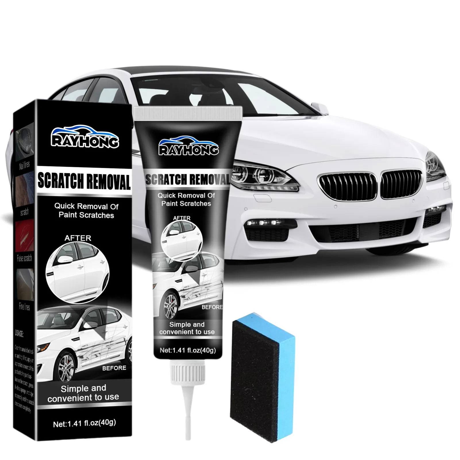 Car Scratches Remover Cream Car Paint Correction And Finishing Polish Effective Polish And Paint Restorer Rubbing Compound For