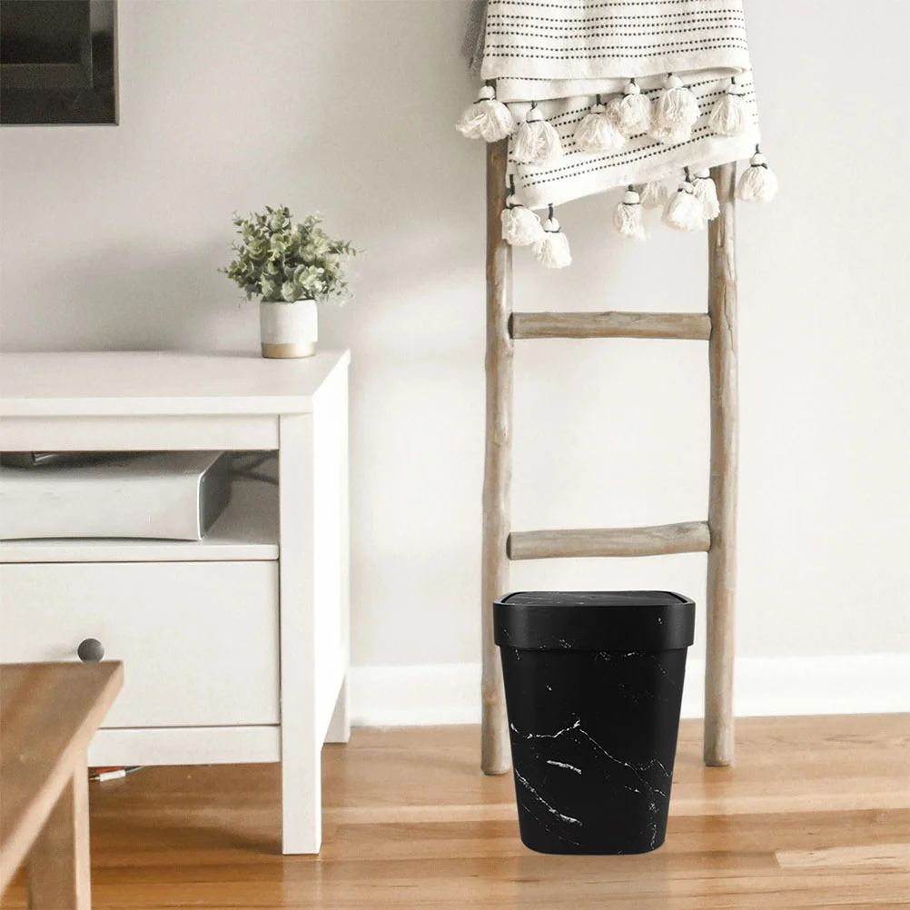 Мраморный мусорный бак для пищевых мусора кухни корзина туалета стол ванной