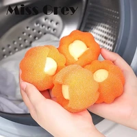 magic laundry ball washing machine cleaning balls hair removal lint catcher fiber collector reusable anti winding sponge filter