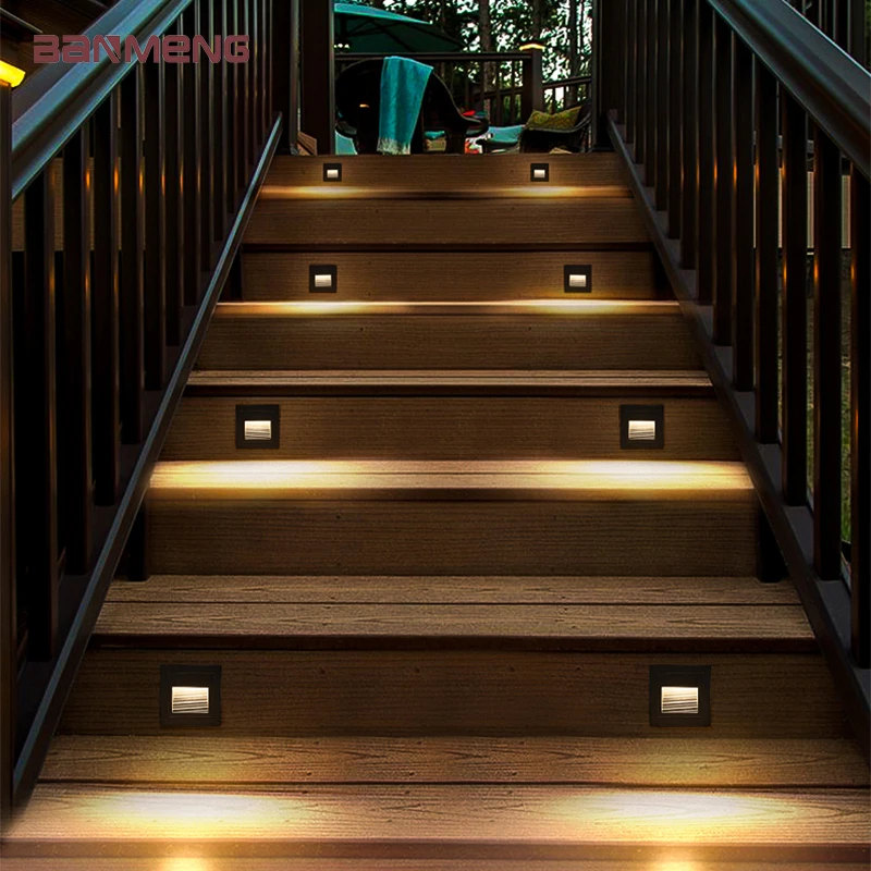 

Outdoor IP65 waterproof LED foot lamp motion sensor wall lamp sconces lights outdoor lighting for ladder stairs garden courtyard