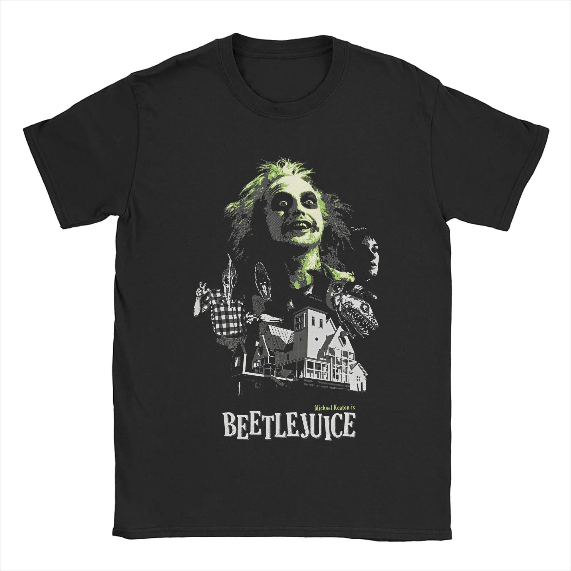 Мужская футболка B-Beetlejuices Spooky Movie Ghost Хэллоуин ужасы хлопковые товары новинка