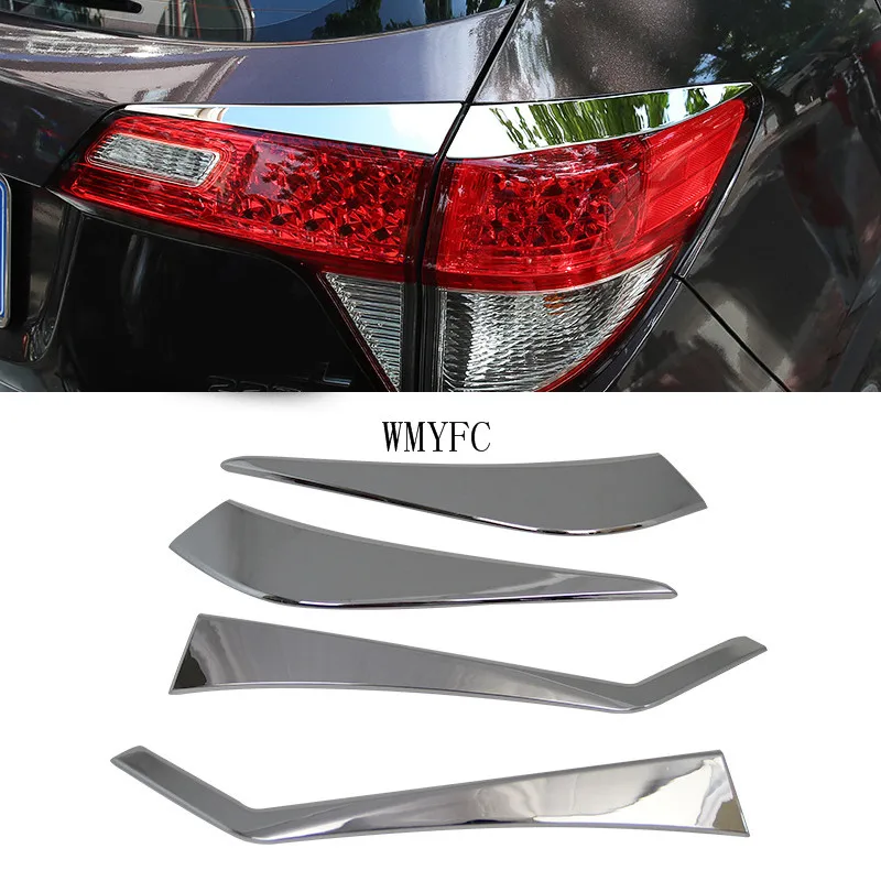 

Fit For Honda Vezel HR-V 2014-2020 ABS Chrome Car Rear Lights Eyebrow Modification Sticker Auto Decoration 4Pcs/set