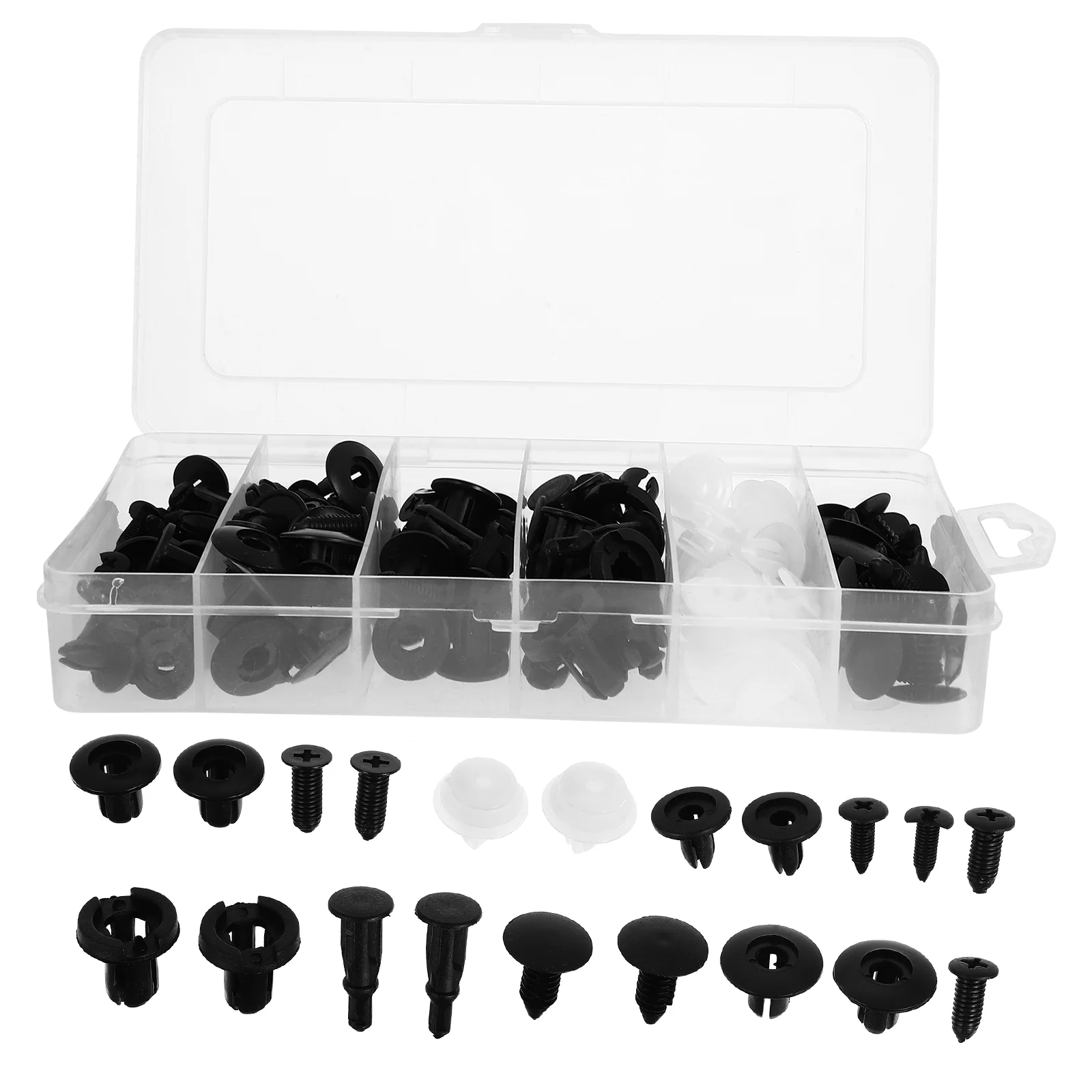 

100 Pcs Plastic Fasteners Buckle Bumper Clips Retainer Automatic 3.1X1.98cm Car Push Door Panel