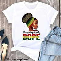watercolor unapologetically dope graphic print t shirt women clothes 2022 glitter black girls magic tshirt femme dropshipping