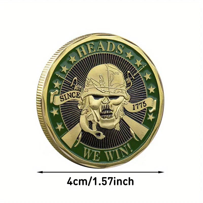 

Коллекционная монета "Шлем с изображением монеты военно-морского флота США"