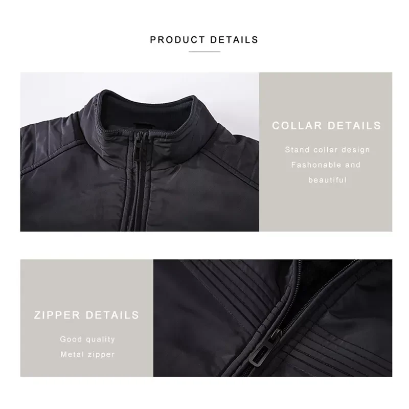 Collar Coats Outerwear Thicken Warm Cargo Military Pilot Male Windproof Parkas Mens Bomber Jackets Fashion Stand