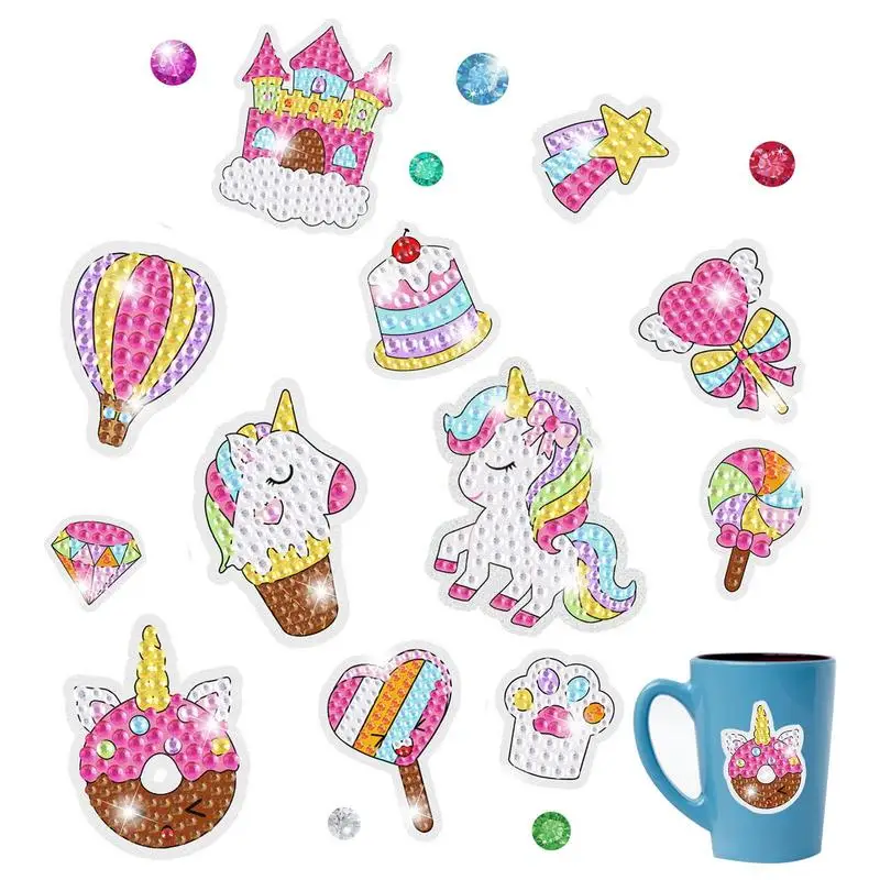 

Animal Diamond Sticker DIY Bright Diamond Drawing Stickers Kits For Kids Gift Sticker Paint Kit 5D Craft For Girls Boys