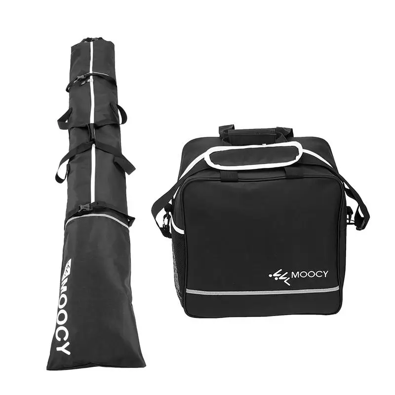 Boot Bag Combo Padded Waterproof Single Ski Travel Bag Transport Skis Snowboard Backpack Ski Boot Bag