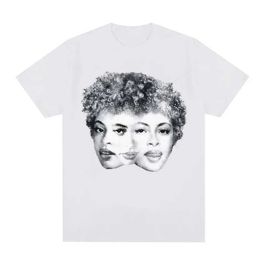 Рэпер Ice Spice Винтажная футболка с графическим рисунком Мужская в стиле хип-хоп