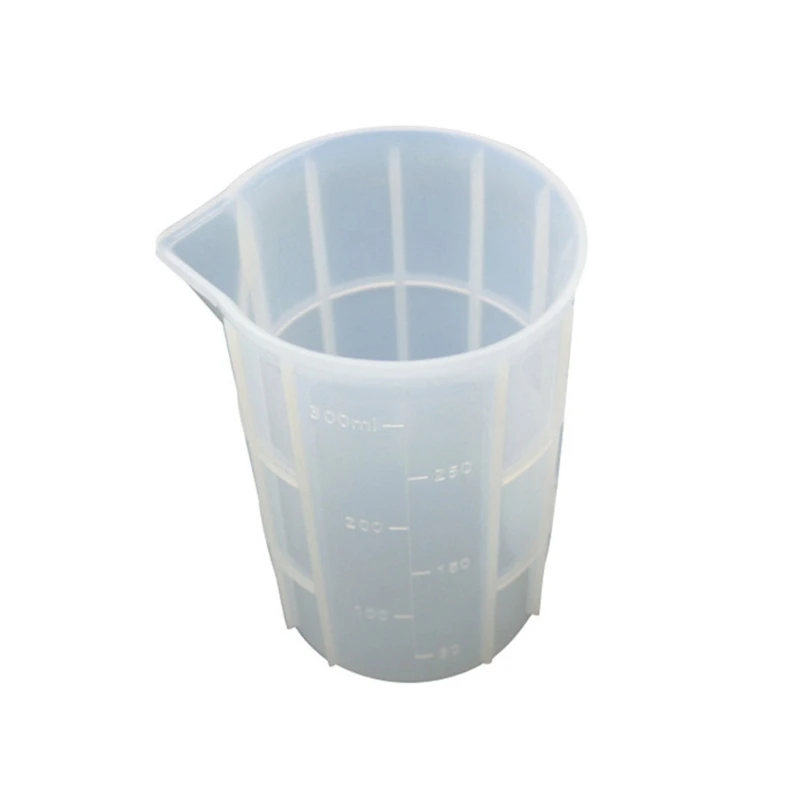 

350 мл Гибкая силиконовая большая мерная чашка мягкие чашки для смешивания смола форма