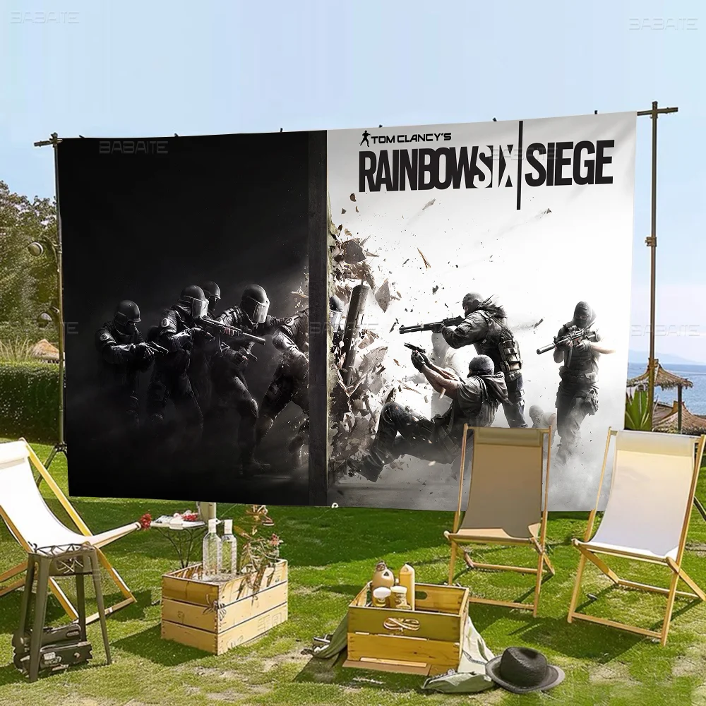 Game R-RainbowS-Sixs Tom C-Clancy Banner INS Style Outdoor Party Decoration Atmosphere Flag