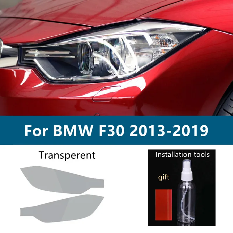 

2 X для BMW 3 серии G20 G21 F30 F31 F34 оттенок автомобильных фар черная защитная пленка защитная прозрачная наклейка из ТПУ аксессуары