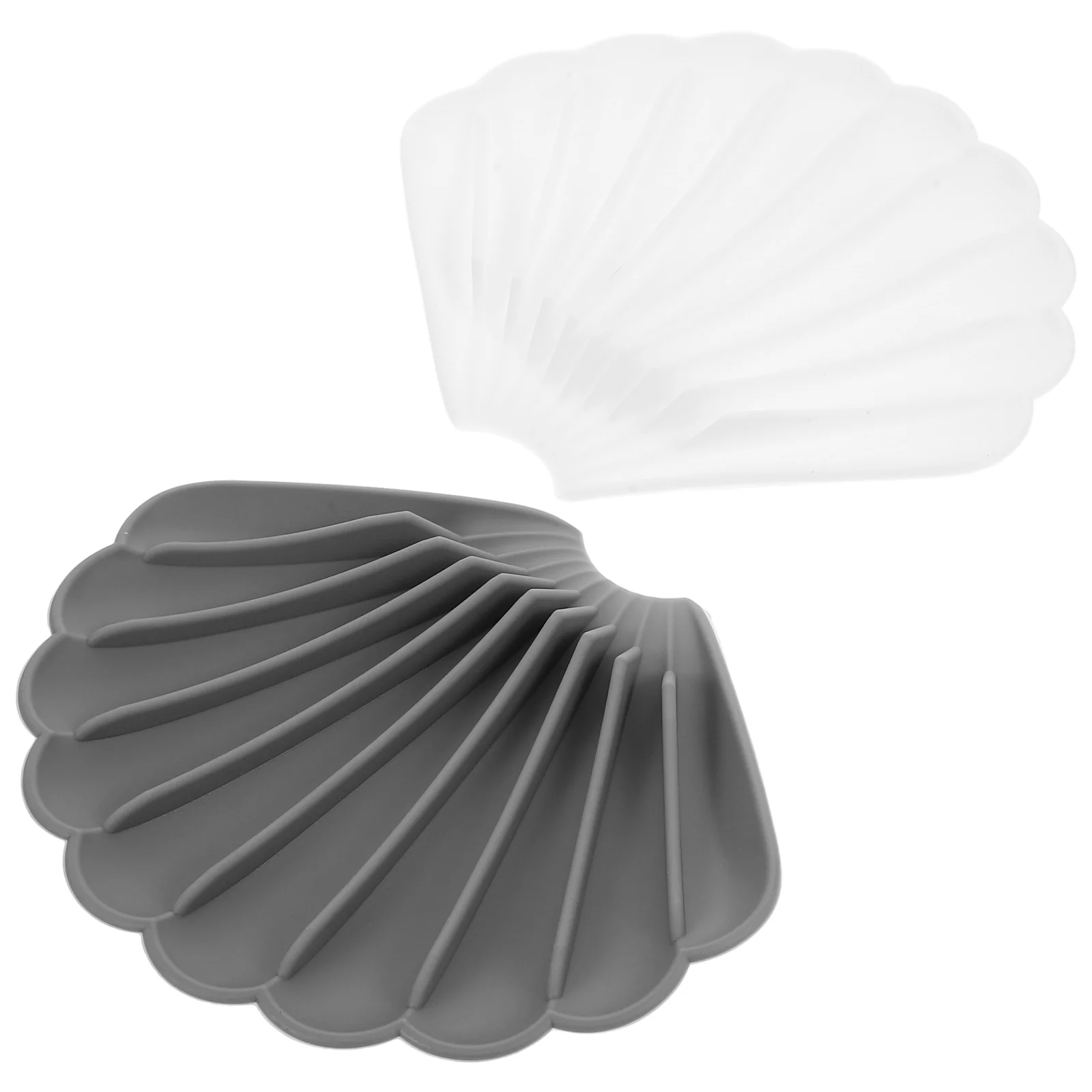 

2 Pcs Soap Holder Drain Tray Sink Box Self-draining Bathroom Silica Gel Countertop Organizer Silicone