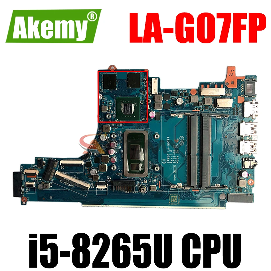 

L49981-601 L49981-001 Motherboard for HP 250 G7 256 G7 i5-8265U LA-G07FP