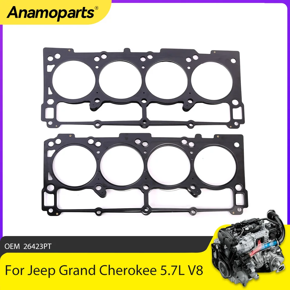 

Детали двигателя Прокладка головки блока цилиндров подходит для 5.7 л V8 Gas EZB 09-12 Chrysler 300 Dodge Challenger Jeep Grand Cherokee Ram 5.7L Ram 1500